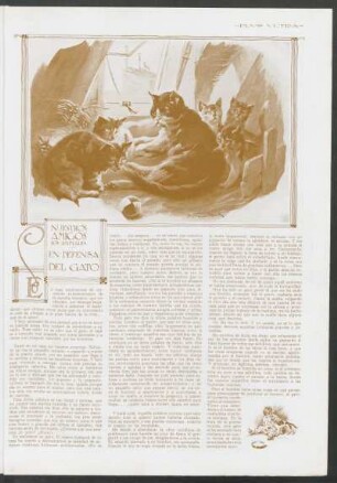 Nuestros amigos los animales - En defensa del gato : Dibujos de Friedrich