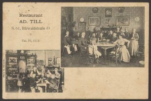 Ansichtskarte Restaurant in der Baerwaldstraße 49