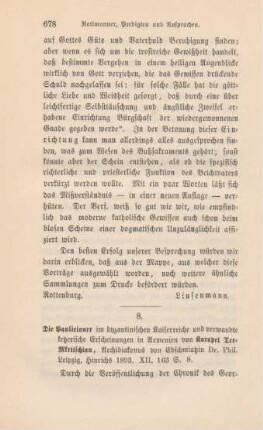 678-680 [Rezension] Ter-Mkrttschjan, Karapet, Die Paulikianer im byzantinischen Kaiserreiche und verwandte ketzerische Erscheinungen in Armenien