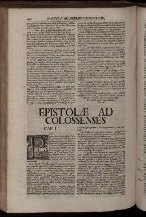 Epistolæ Ad Colossenses - II. Epistolæ Ad Timotheum