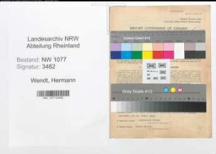 Entnazifizierung Hermann Wendt , geb. 21.08.1887 (Polizist)