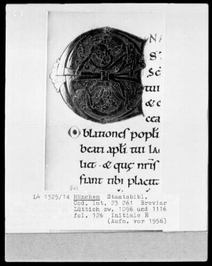 Sakramentar, Folio 208 (Blatt) — ---, Folio 208 (Blatt)Initiale E, Folio 126 recto