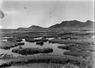 Pampa in Bolivien : Sumpflandschaft am Fuß des Cerro de Peñas nahe der Stadt Peñas.
