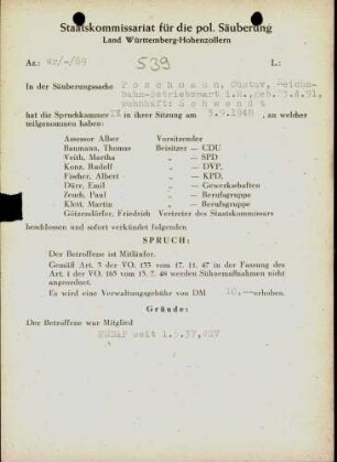 Poschmann, Gustav