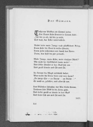 Der Sämann.