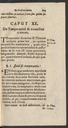 Caput XX. De Temperantia & virtutibus ei annexis