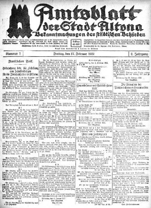 Nummer 7 : Freitag, den 17. Februar 1922
