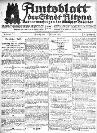 Nummer 7 : Freitag, den 17. Februar 1922