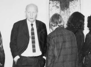 Christian Wolters in der Hermann-Nitsch-Ausstellung im Lenbachhaus in München