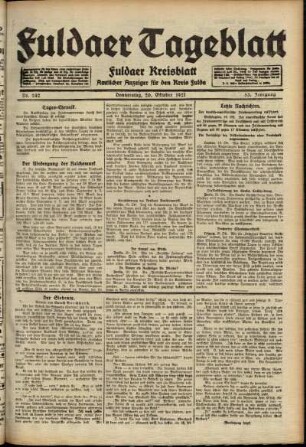 Ausgabe vom Donnerstag, den 20. Oktober 1921.