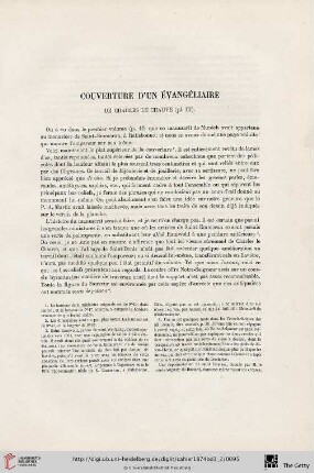 Couverture d'un évangéliaire de Charles le Chauve