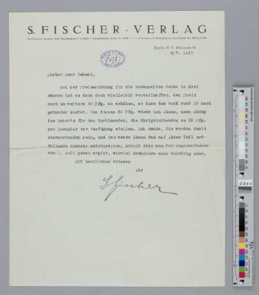 Brief an Richard Dehmel