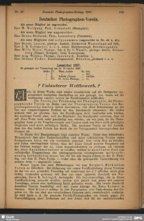 Unlauterer Wettbewerb