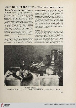 Der Kunstmarkt - Von den Auktionen