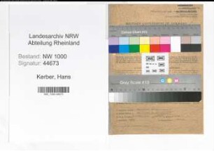 Entnazifizierung Hans Kerber, geb. 01.03.1908 (Angestellter)