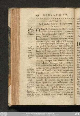 Sectio X. De Ordinibus Religiosis & Iesuitarum Societate.