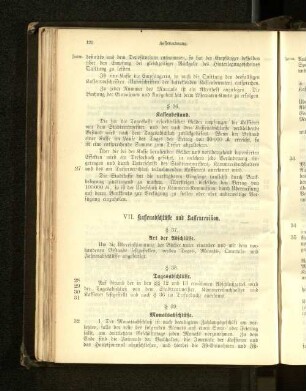 VII. Kassenabschlüsse und Kassenrevision.