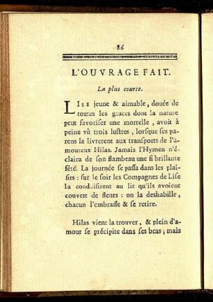 L'Ouvrage Fait.