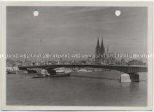 Köln, Neue Deutzer Brücke, Hohe Domkirche St. Petrus
