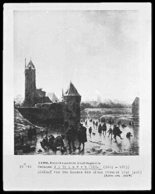 Eislauf vor den Mauern des alten Utrecht
