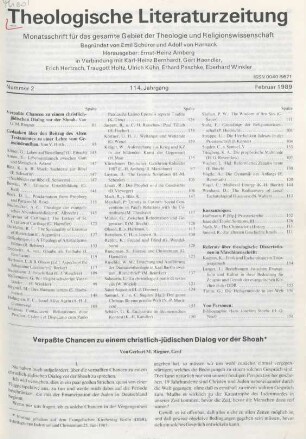 81-94 Verpaßte Chancen zu einem christlich-jüdisch Dialog vor der Schoah