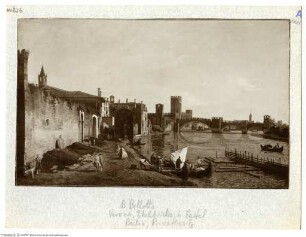 Vedute auf der Etschbrücke und dem Castelvecchio von Verona