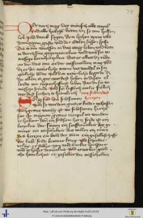 Von friden des hertzen.