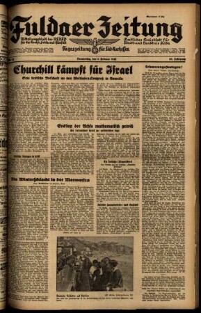 Ausgabe vom Donnerstag, den 06. Februar 1941.