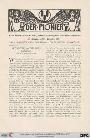 12. Heft, September 1914