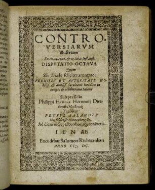 Disputatio Octava