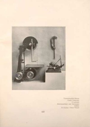 Feinmechaniker-Klasse Friedr. Hohweiler, 3. Lehrjahr, Kleinmaschinen und Automaten, Schüler R. Greiner, Oskar Pauser