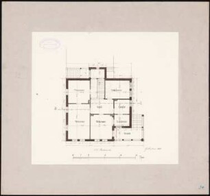 Wohnhaus: Grundriss Obergeschoss