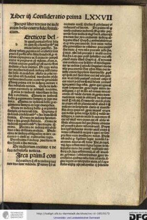 Incipit liber tertius de Judeorum bello contra fidei fortalitium.
