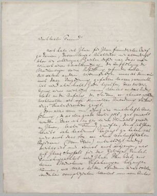 Richard Wagner (1813-1883) Autographen: Brief von Richard Wagner an Karl Eckert - BSB Autogr.Cim. Wagner, Richard.36