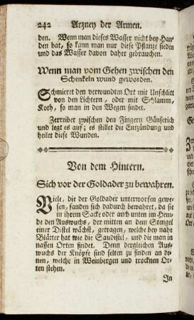 Von dem Hintern.