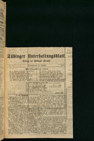 Tübinger Unterhaltungsblatt (Nr. 52)