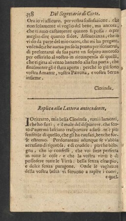 Replica alla Lettera antecedente.