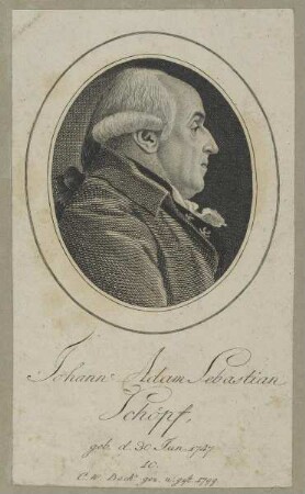 Bildnis des Johann Adam Sebastian Schöpf