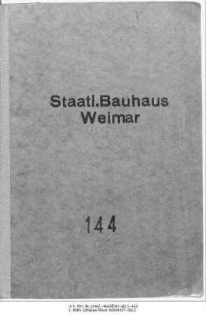 Schüler an der Großherzoglich Sächsischen Hochschule für bildende Kunst und am Staatlichen Bauhaus Weimar