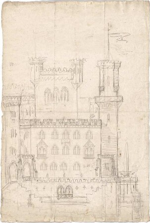 Voit, August von; Hambach; Hambacher Schloss, "Maxburg" - Teilansicht