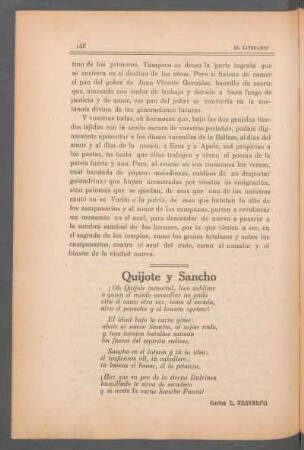 Quijote y Sancho