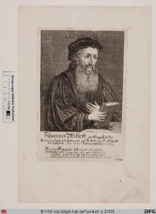 Bildnis John Wyclif (Wiclif)
