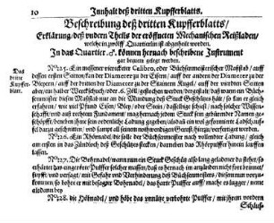 Beschreibung deß dritten Kupfferblatts.