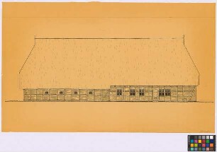 Bergen (Landkreis Celle): Ohlhof. [Haupthaus] (Seiten-Ansicht, Giebel-Ansicht)