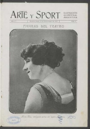 Figuras del teatro : [Fotografía de] Alcira Ghio, inteligente actriz del teatro Argentino