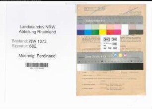 Entnazifizierung Ferdinand Moennig , geb. 10.08.1895 (Lehrer)