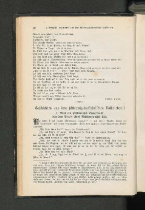 Geschichten aus dem schleswig-holsteinischen Volksleben.