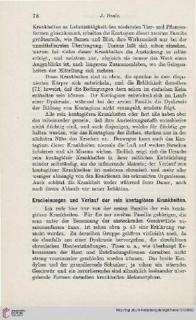 Erscheinungen und Verlauf der rein kontagiösen Krankheiten
