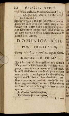 Dominica XXII.
