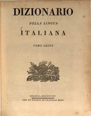 Dizionario della lingua Italiana. 6, S - Su